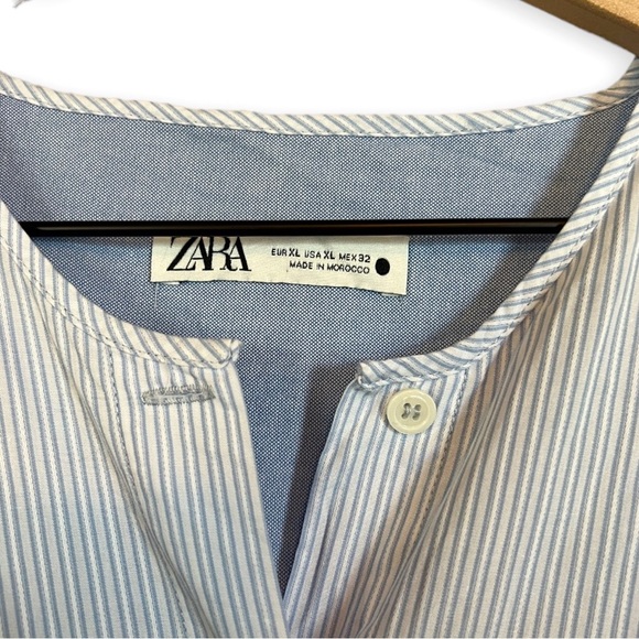 ZARA Patchwork Shirtdress Long Sleeves - Picture 10 of 10